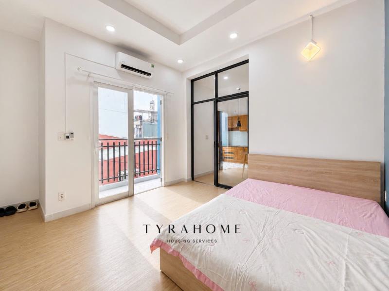 Căn hộ 1pn - cô giang - ban công, tách bếp, full nội thất - 2