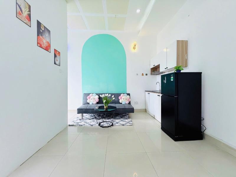 Phòng trọ cho thuê dạng studio ban công full nội thất gần đh văn hiến-đh công thương-khu vườn lài q. tân phú - 3