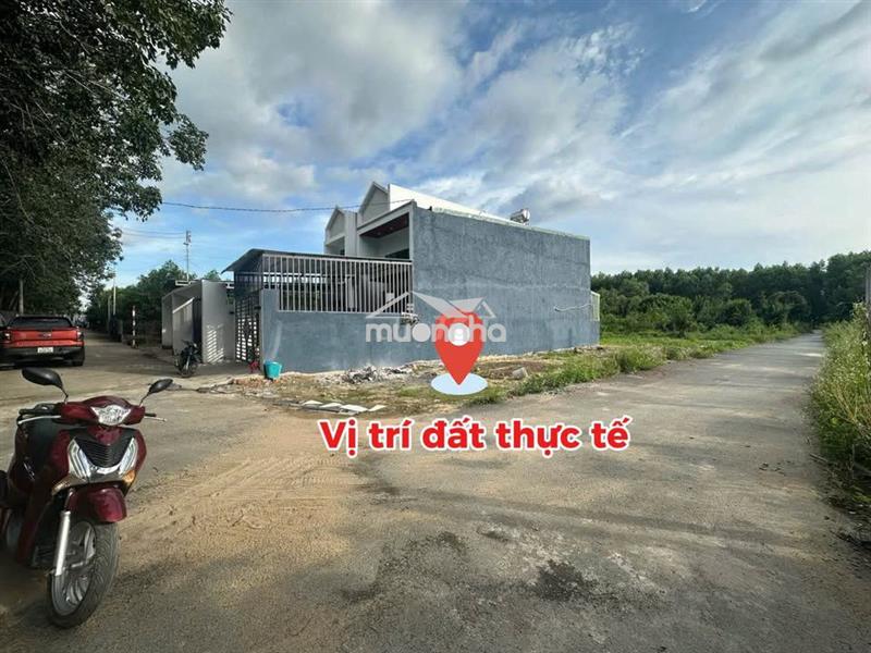 Bán gấp đất sổ riêng sẵn thổ cư ngay chợ thạnh phú, tt 339tr nhận nền