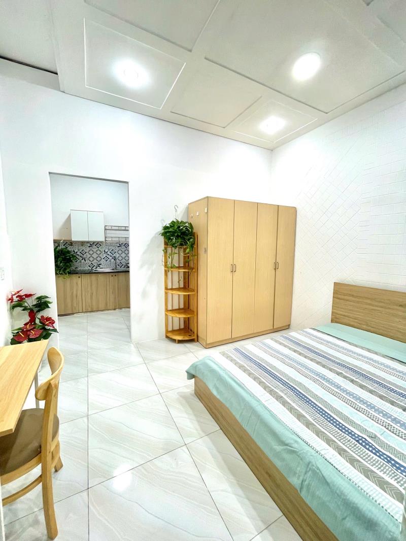 Cho thuê căn hộ 1pn sân vườn, máy giặt riêng bạch đằng, bình thạnh – gần uef & đh hồng bàng