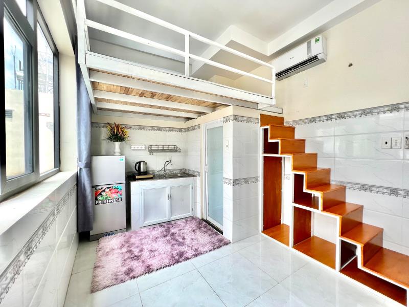 Gác lửng tiện nghi, cửa sổ thoáng mát, 2 phút đi aeon tân phú - 2