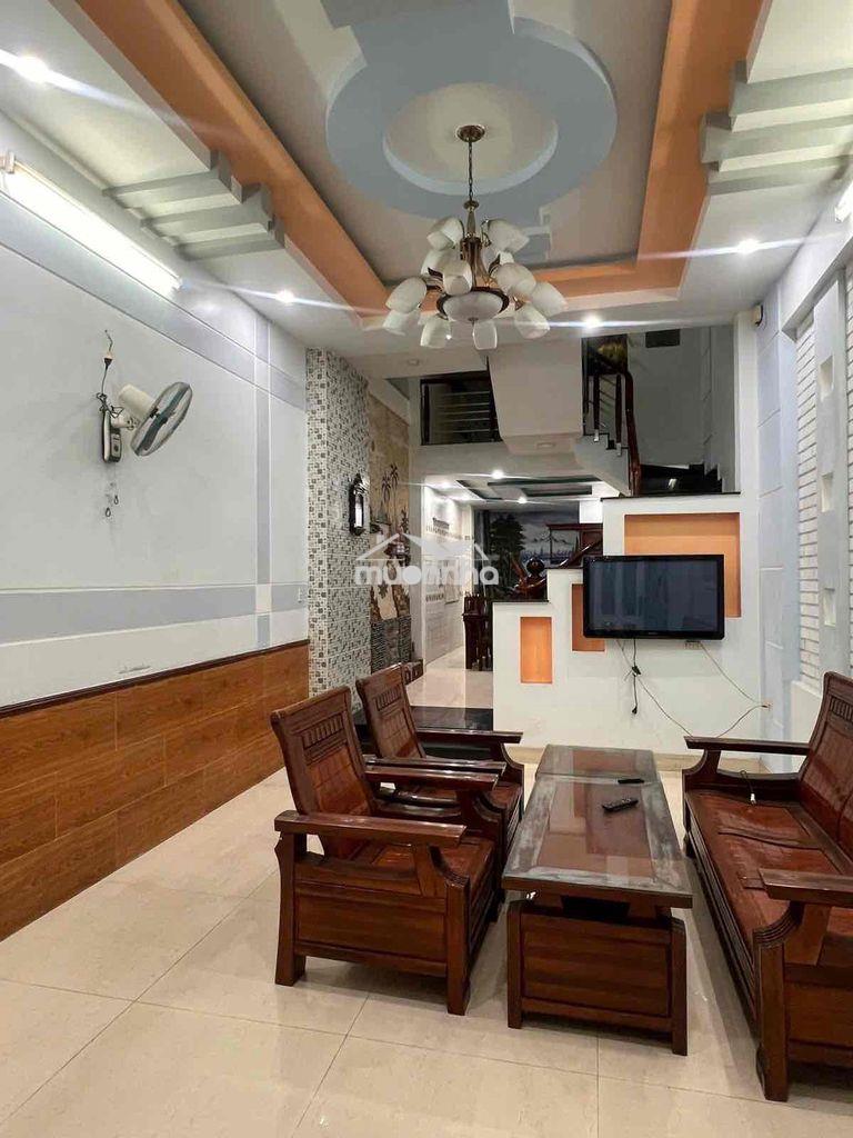 Hẻm 12m thông-gần cv làng hoa-80m2-5tầng-6pn-lê văn thọ p9 gv-10,5tỷtl - 4
