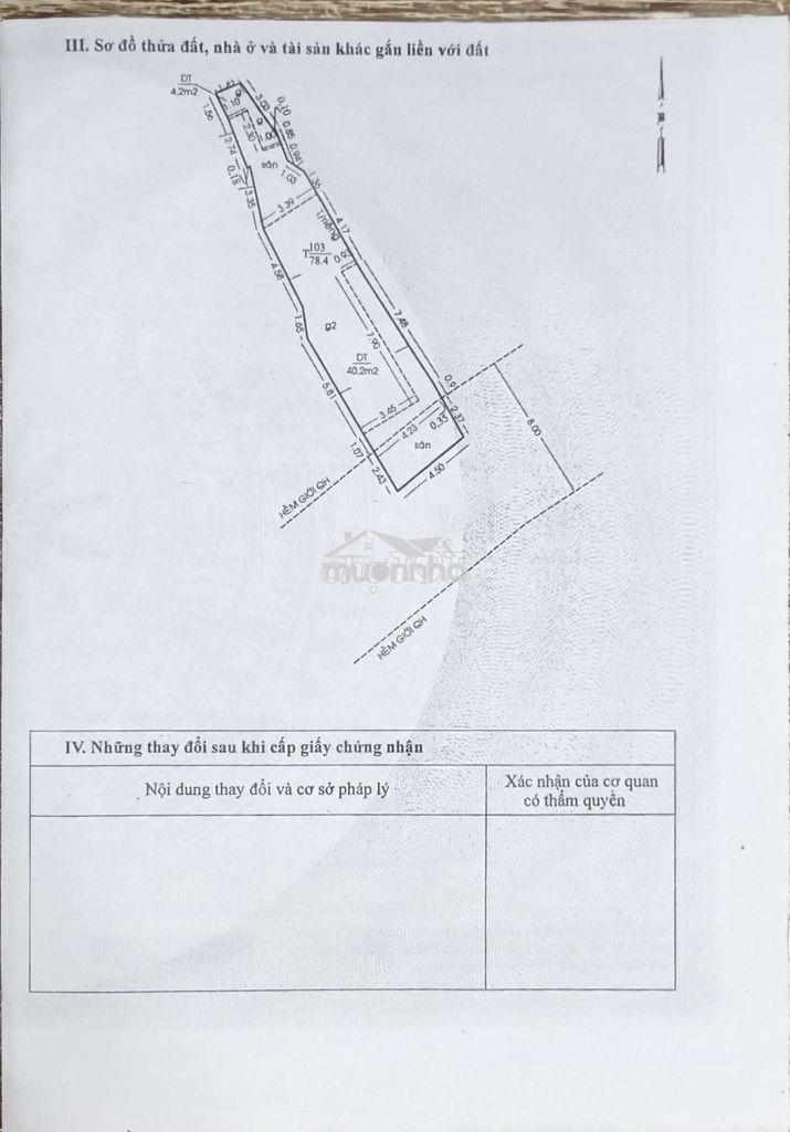 Nhà bán 4m5×23m diện tích lớn , đường lương văn can - 3