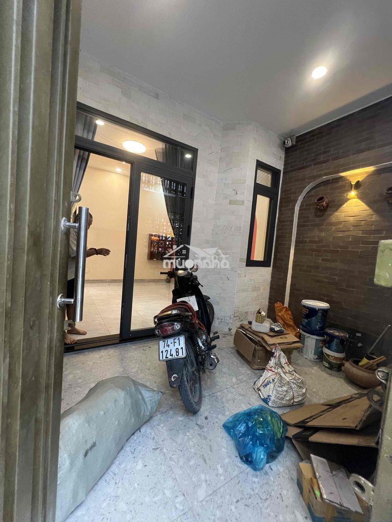 Cho thuê nhà dt 110m2 1trệt 1lầu 3pn 2wc hẻm 43 vườn lài apđ q12