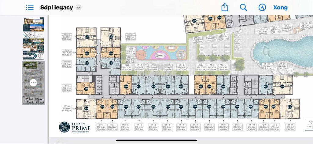 Căn hộ legacy central -bán căn góc 2pn,2wc -60m2 - b23-18 giá 1ty870 - 2