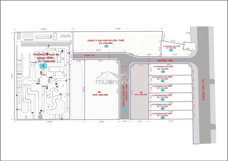 Cho thuê đất trống diện tích hơn 1000m2 mặt tiền đường đào trí - q7