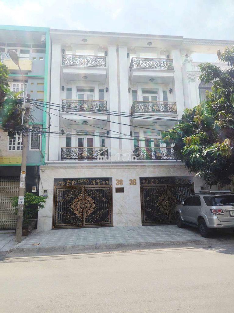 Cho thuê tòa nhà gần ngay siêu thị aeonmall dt 10*20m thang máy 
