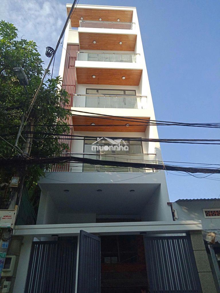 Nhà 5x20 xd 6 tầng 1 hầm 1 trệt 3 lầu st 6pn 8wc đường số tân quy