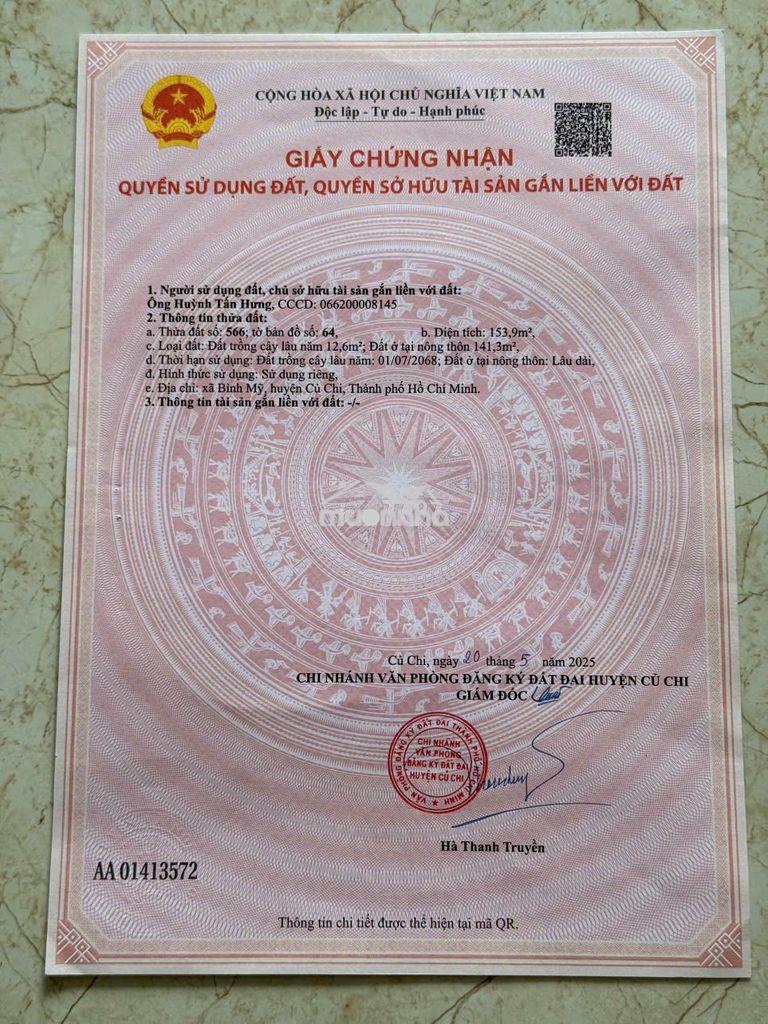 Chính chủ cần bán dt 7x22 full thổ cư ,  xây dựng tự do - 2