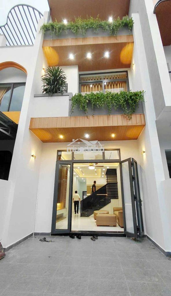Nhà mới 1 trệt 2 lầu – sân ô tô – 3pn – gần chợ phú mỹ