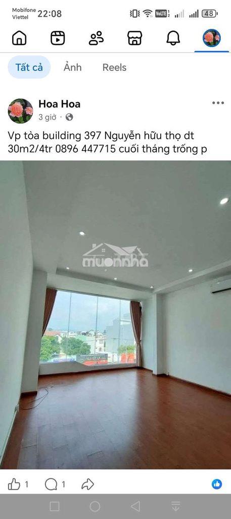Cho thuê văn phòng 397 nguyễn hữu thọ 3tr,4tr - 2