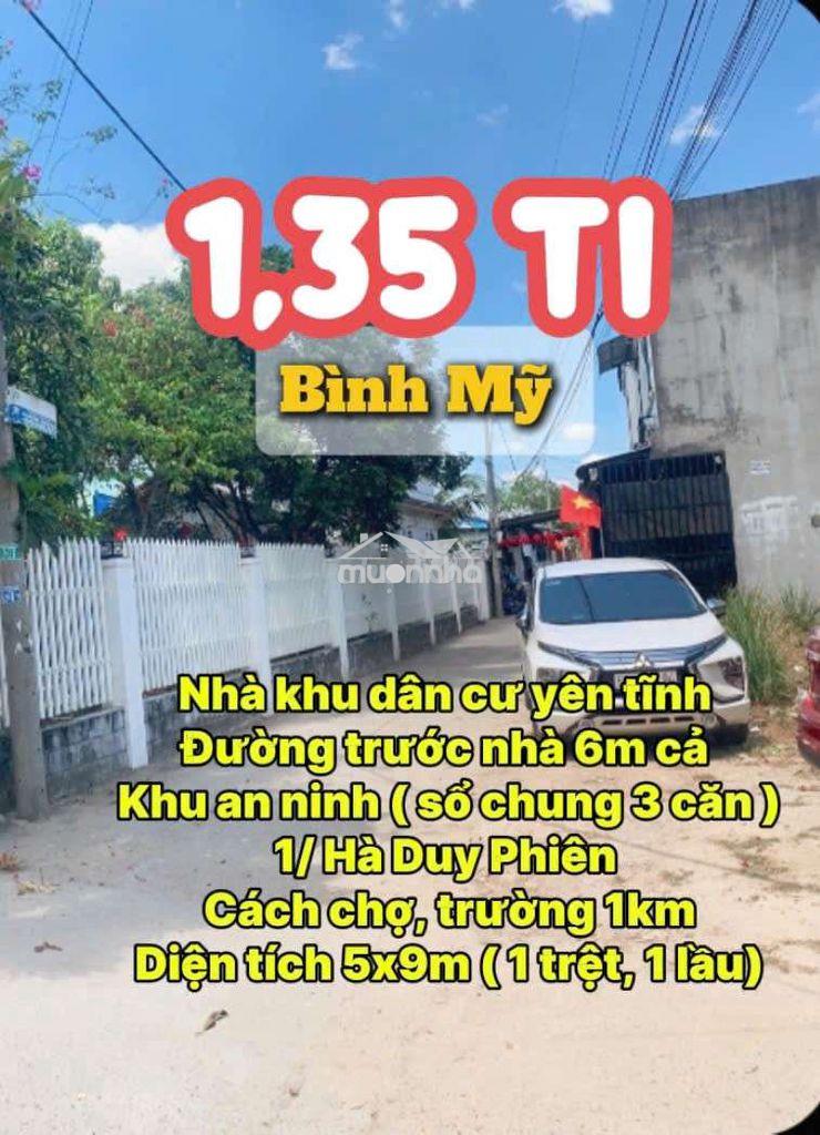 Bán nhà sổ chung 3 căn cách đường hà duy phiên 50m, hẻm ô tô, 2pn 2wc,