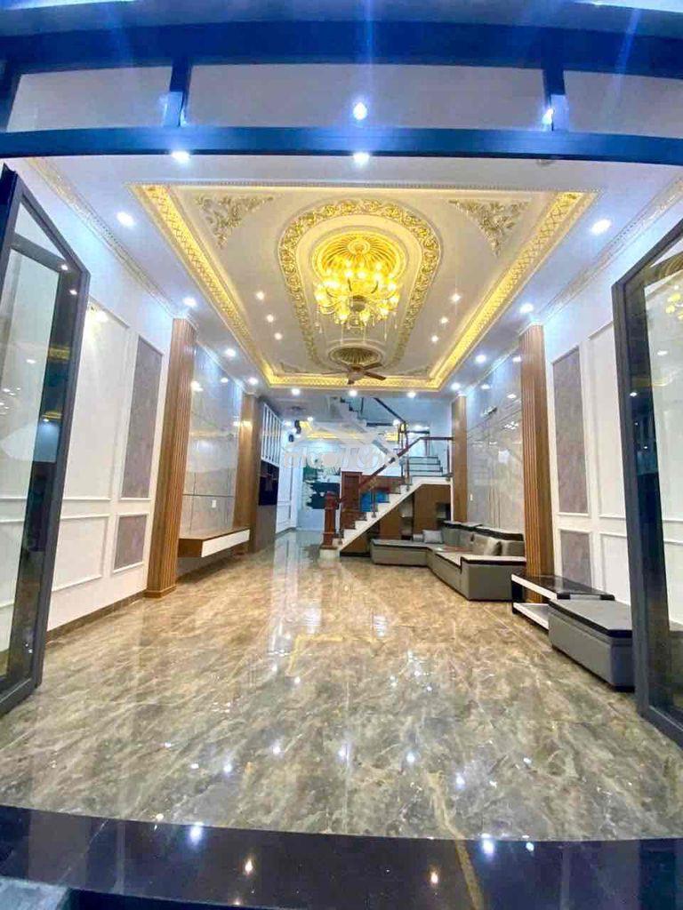 Nhà 1 trệt 2 lầu an phú,thuận an,80m2 4p ngủ, có nội thất