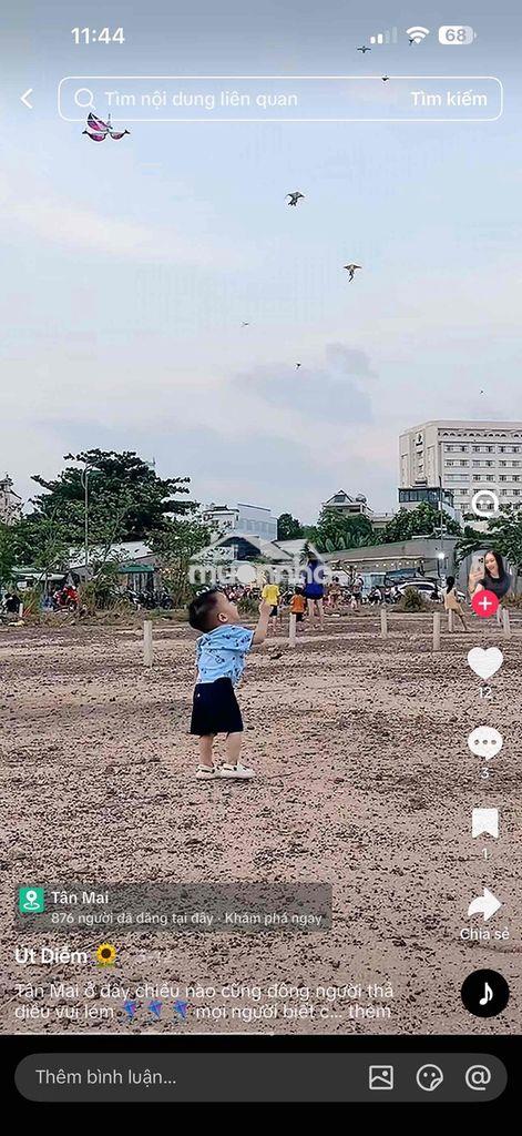 Hot hot.bán đất nền ngay mặt tiền khu tái định cư phường thống nhất