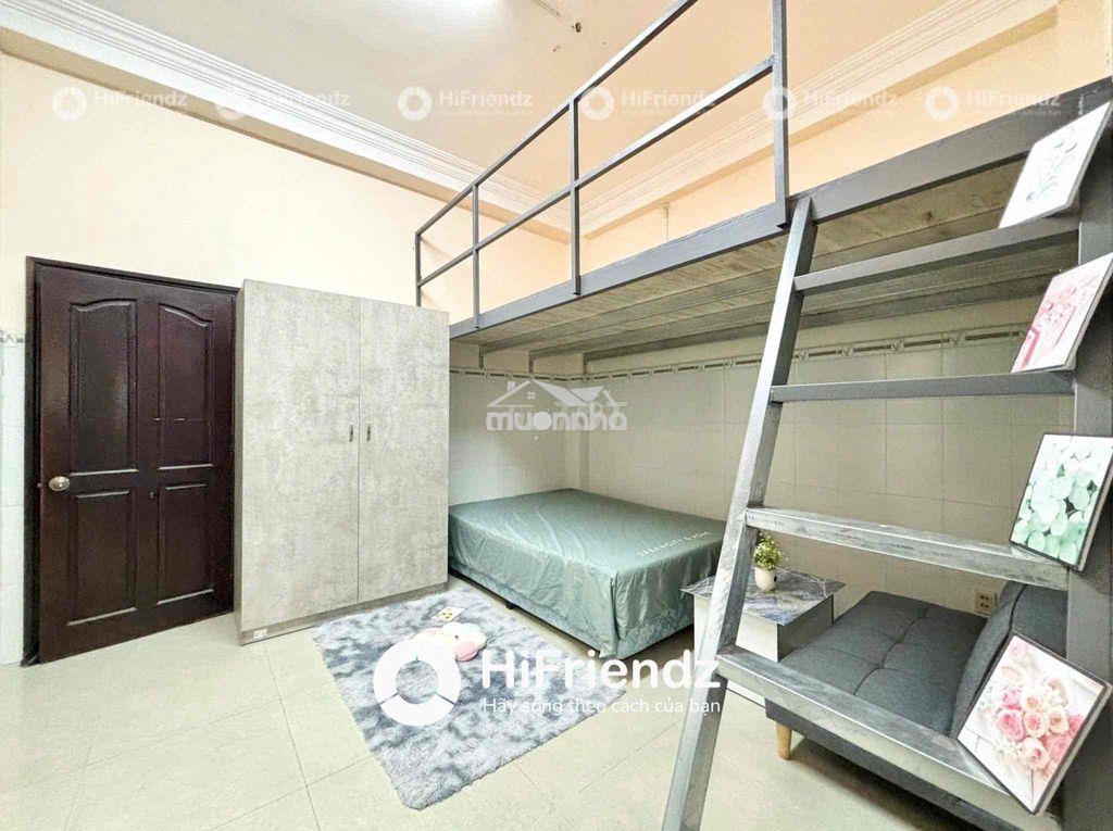 Phòng gác chia 2 không gian ngủ rộng 50m2 có ban công tách bếp - 3