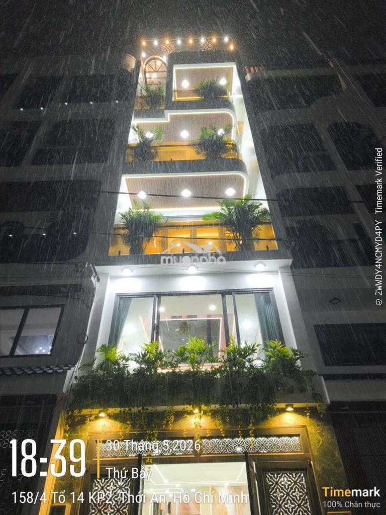 Siêu phẩm thang máy nhà phố 4x20m đường 8m 1/ trần thị cờ, thới an