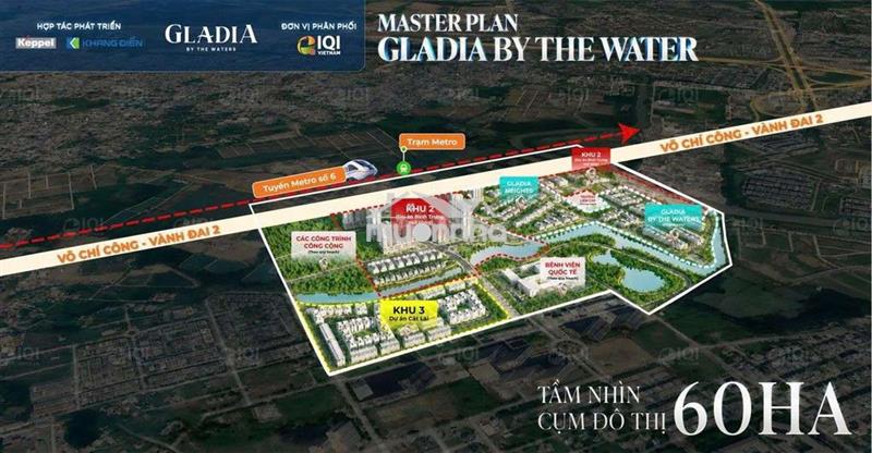 Căn hộ gladia heights từ 1-4pn mặt tiền võ chí công hơn 60 tiện ích