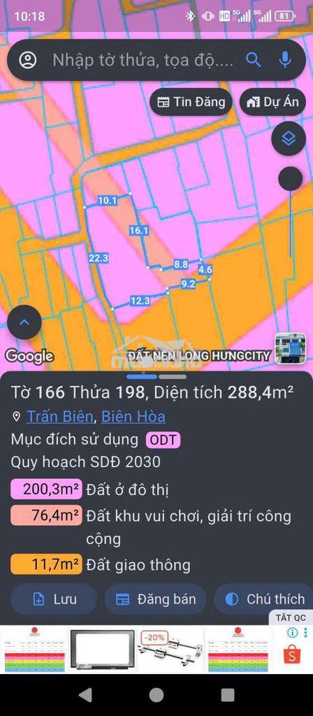 Bán đất ở trung tâm phường trấn biên, giao lưu cả đất nn vùng xa - 2