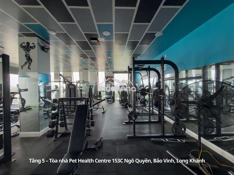 Cho thuê phòng gym 300m² – full máy móc
