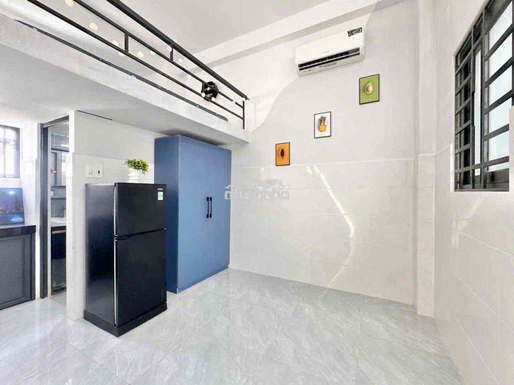 Căn hộ gác lửng mới 100% gần chợ nguyễn văn trỗi quận 3 - 4