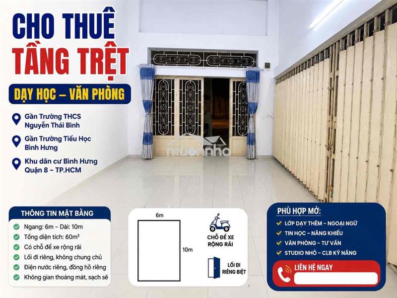 Cho thuê tầng trệt