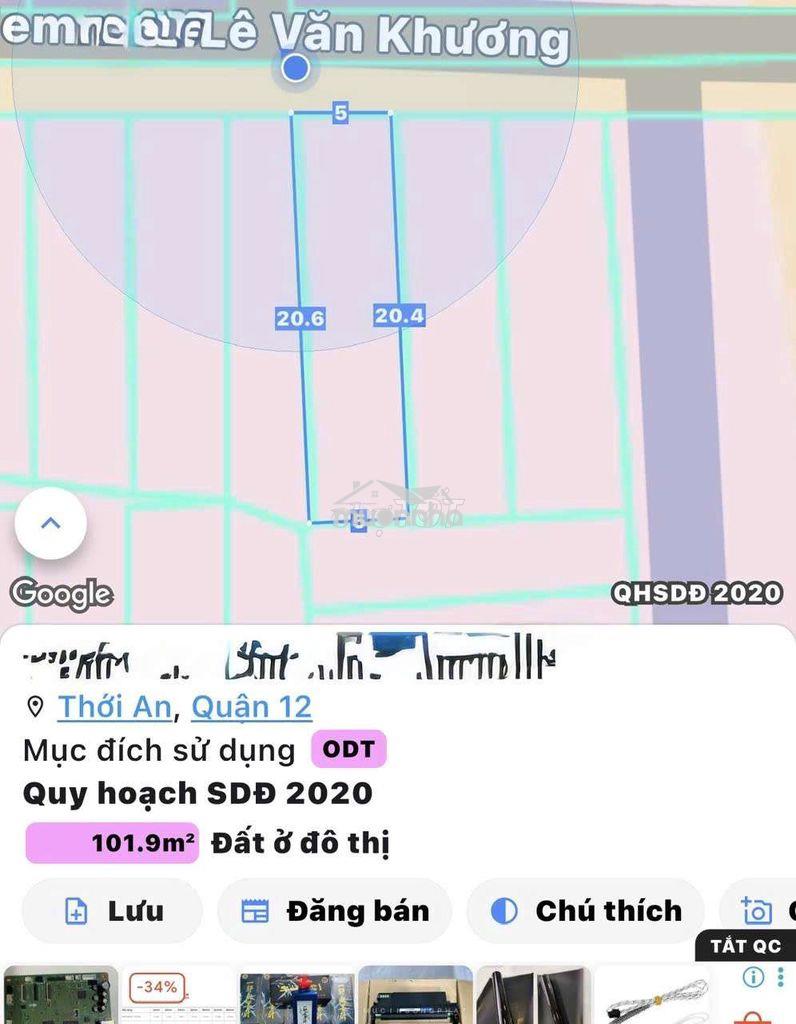 Hẻm 6 m , lê văn khương  100 m2, chỉ 4,x tỷ - 3