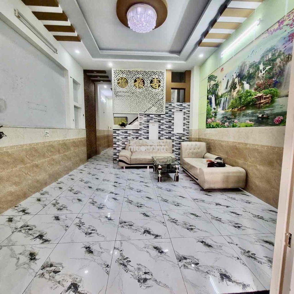 Nhà mới 4,5x15m 3lầu st (4pn 3wc) hẻm tải thông. hương lộ 2 - 2