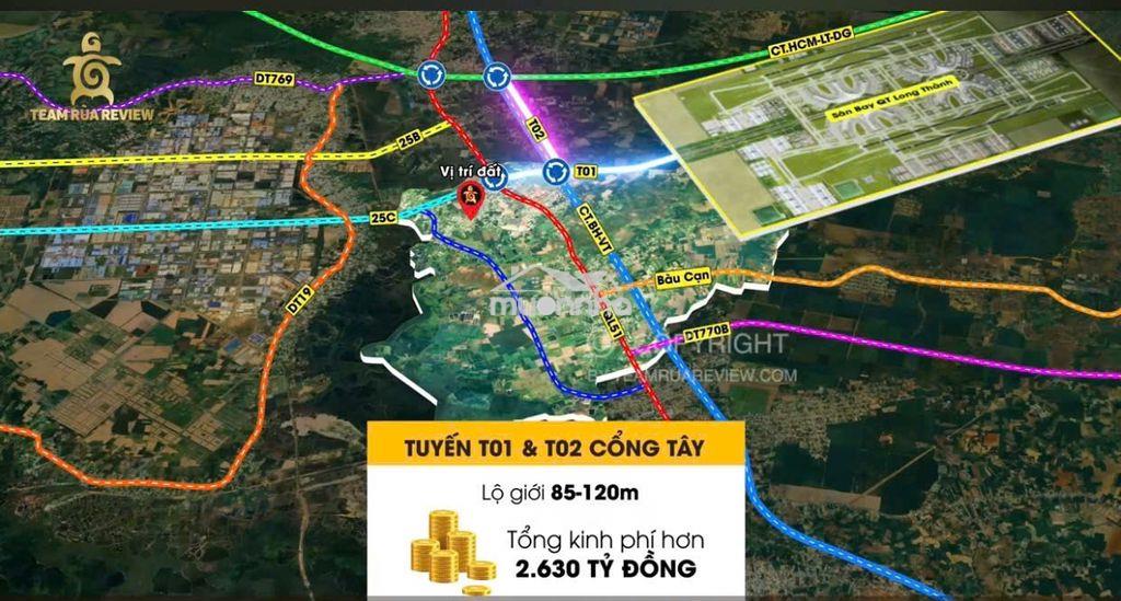 Đất thổ cư mặt tiền dân hiện hữu, ngay sân bay long thành, ở - kd ngay - Ảnh 4