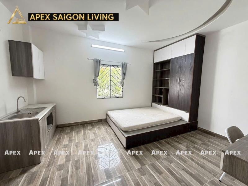 Căn hộ có gác cực to thang máy cửa sổ siêu to 50m2 gần emart, vincome plaza phan văn trị bình thạnh