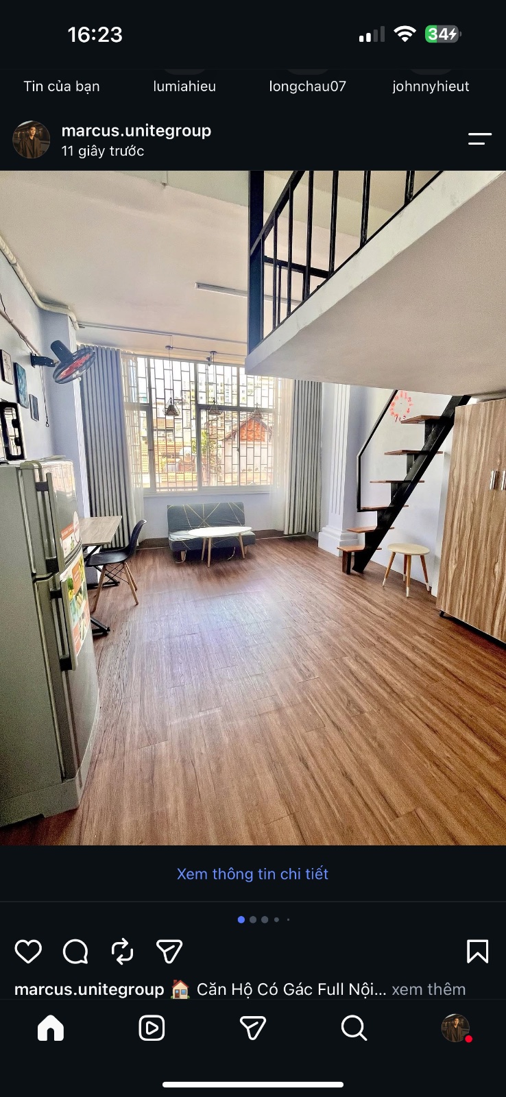 🏠 Căn hộ có gác full nội thất | 40m2 | gần đh uef, hồng bàng, hutech