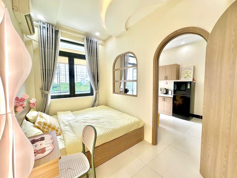 1pn nguyễn xí có ban công cực rộng, siêu thoáng - full nội thất - 4