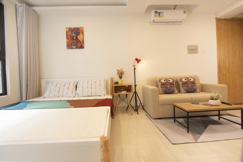Căn hộ cho thuê đường vũ huy tấn, bình thạnh gần lê văn duyệt cầu bông giáp q1, full nội thất, rộng thoáng - Ảnh 3