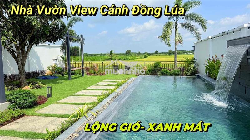 Nhà vườn nghỉ dưỡng cực đẹp view cánh đồng lúa