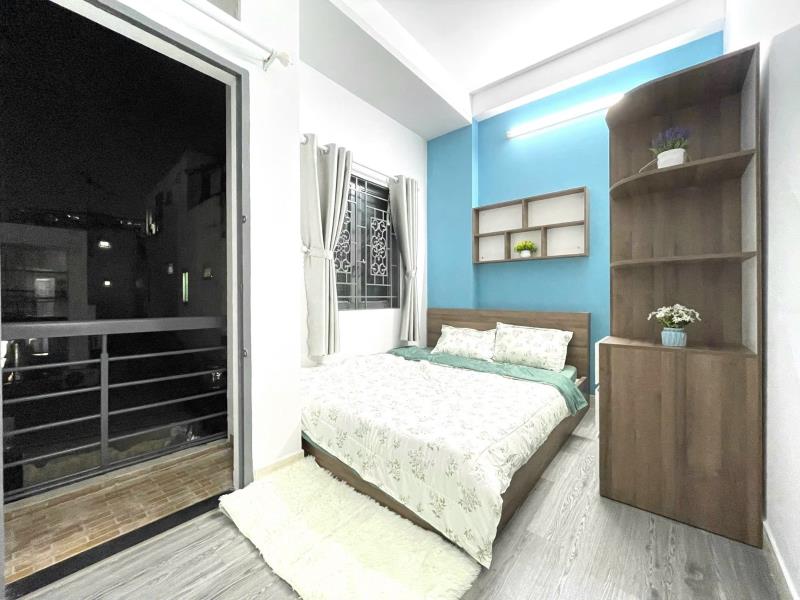 Cho thuê 1pn ban công 30m2 ngay công viên lê văn tám - chợ tân định - cầu kiệu - bờ kè hoàng sa