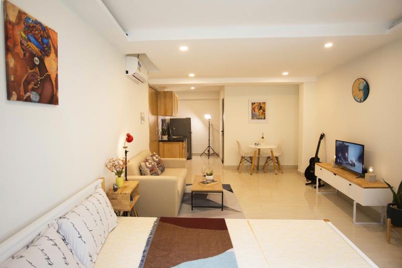 🏡 Cho thuê căn hộ - 35m2 - full nội thất - kế bên quận 1 - vũ huy tấn, bình thạnh - Ảnh 3