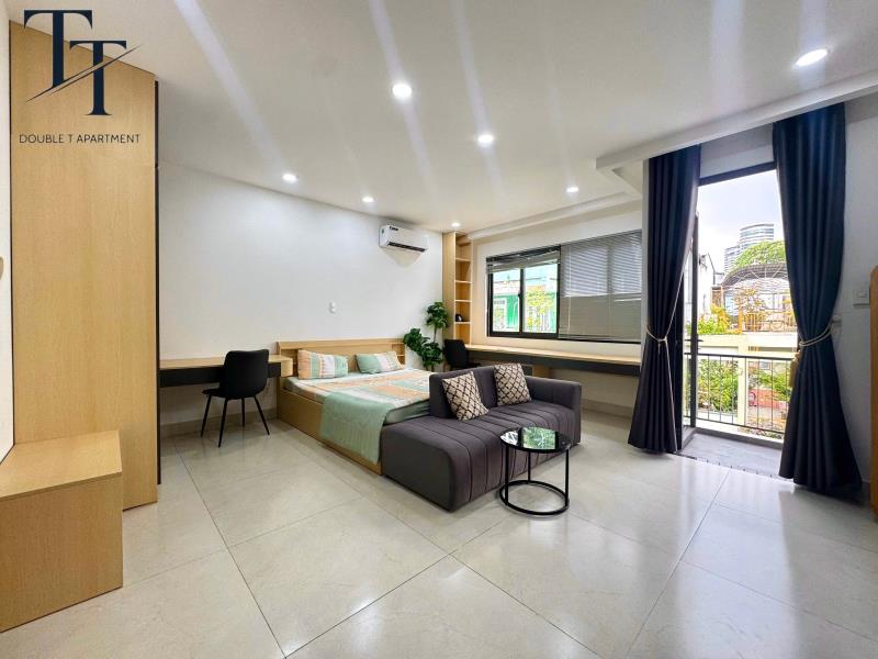 Cho thuê studio ban công 30m2 có thang máy - máy giặt riêng - hẻm ô tô ngay cầu thị nghè - thảo cầm viên - ngã tư hàng xanh