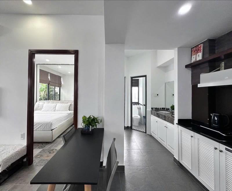 Cho thuê căn hộ full nội thất gần etown - cộng hoà - ngay hoàng hoa thám đối diện nhà ga t3- thuận tiện qua lăng cha cả 