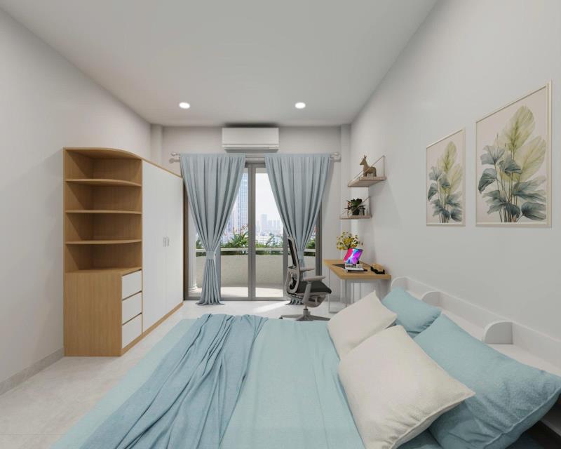 Cho thuê căn hộ 1pn mới xây, ban công sân vườn lớn, tách bếp – nguyễn ngọc phương, bình thạnh | sát quận 1 & thảo cầm viên