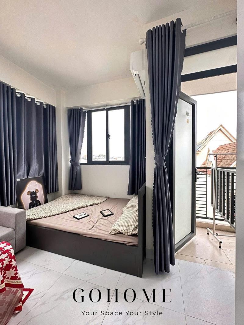 Cho thuê căn hộ 1pn có ban công quận gò vấp, thuận tiện đi bình thạnh, phú nhuận - gần đh công nghiệp, văn lang, đh mở - Ảnh 2