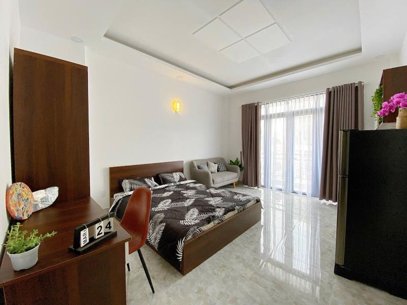 Cho thuê căn hộ có ban công full nội thất gần chợ bà chiểu - nguyễn thượng hiền, bình thạnh - Ảnh 2