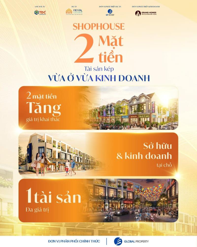 ✨ Nhà phố fiesta central – không gian sống, kinh doanh và tích lũy giá trị  