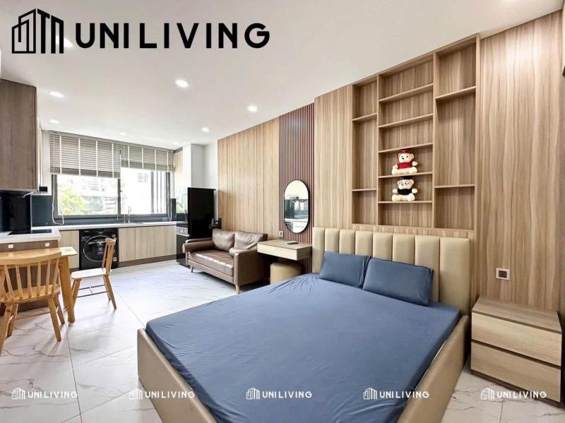 Cho thuê căn hộ studio đầy đủ nội thất có ban công gần hoàng diệu, cầu ông lãnh, cầu calmete quận 4