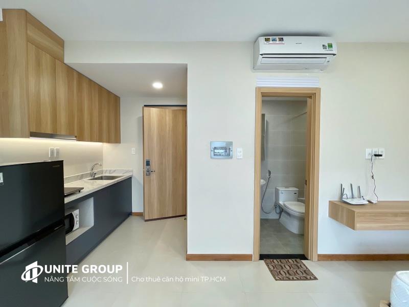 Thuê ngay căn hộ 35m2 mới 100% full nội thất ánh sáng tự nhiên ngay trần quý cáp gần chợ bà chiểu, hầm xe thang máy an ninh tốt - Ảnh 3