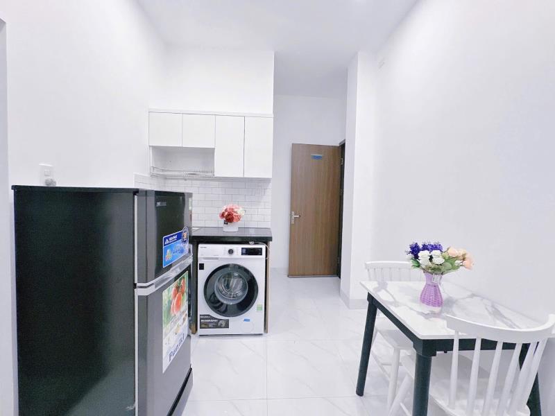 Căn hộ 1 phòng ngủ 35m2 full nội thất tách bếp máy giặt riêng ngay đường bình lợi gần đại học văn lang cơ sở 3 nhà xe thang máy bảo vệ an ninh hẻm ô tô - Ảnh 4