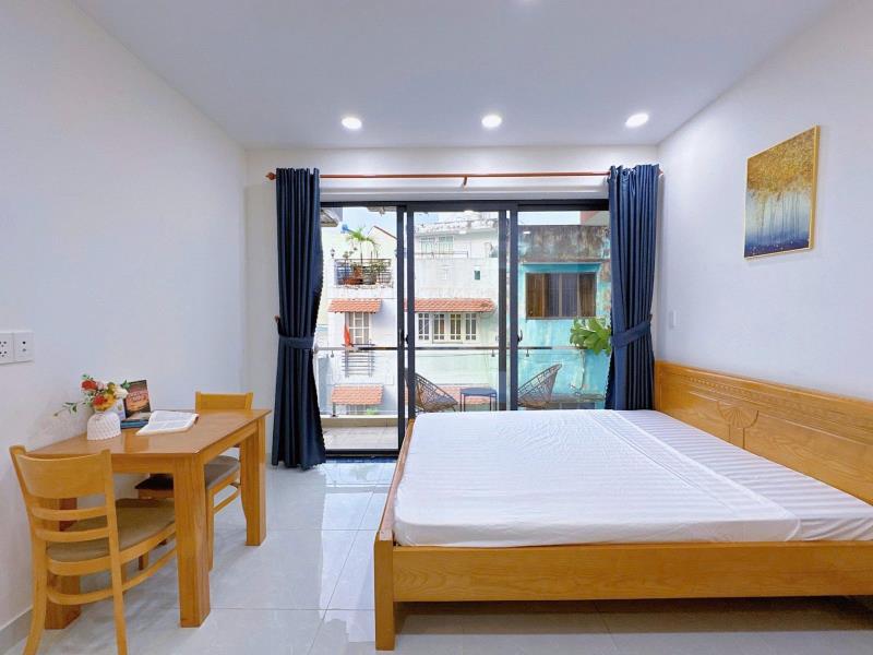 Cho thuê căn hộ mini ban công lớn gần chợ bà chiểu, phú nhuận, quận 1 – đường nguyễn văn đậu, bình thạnh  - Ảnh 2