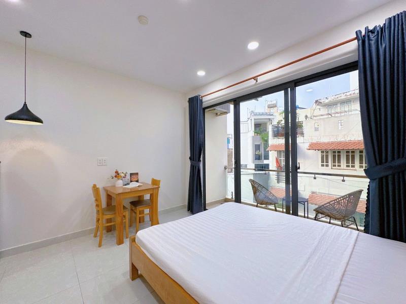 Cho thuê căn hộ mini ban công lớn gần chợ bà chiểu, phú nhuận, quận 1 – đường nguyễn văn đậu, bình thạnh  - Ảnh 3