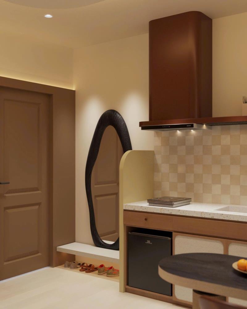 Căn hộ decor ấm cúng máy hút mùi nguyễn văn trỗi gần quận 1,3 - Ảnh 3