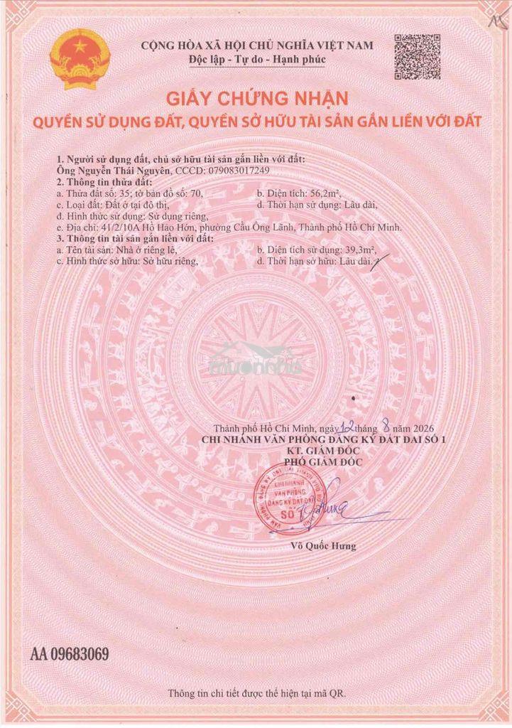 🔥 Hot hot – siêu phẩm ngay trung tâm quận 1🔥  chính chủ cần bán nhà 41
