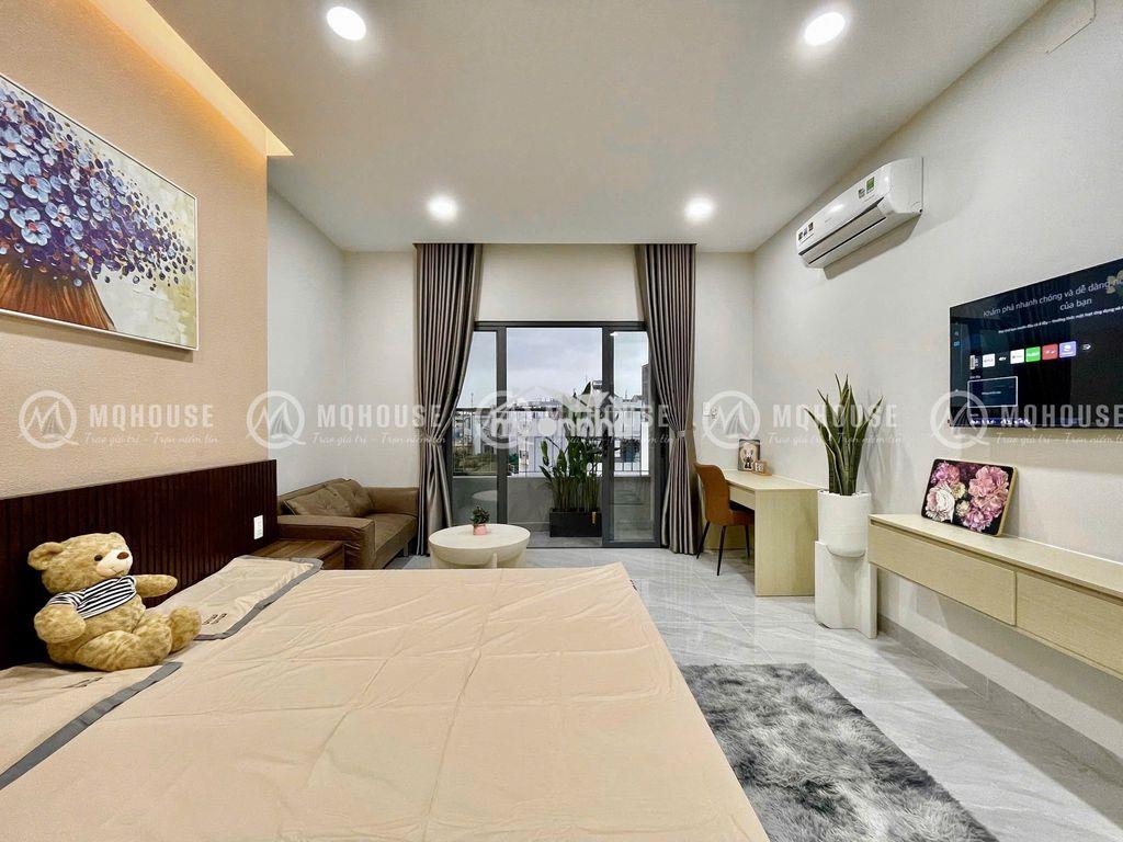 Studio ban công cực đẹp khu ăn uống bàu cát - ngã tư bảy hiền - Ảnh 4