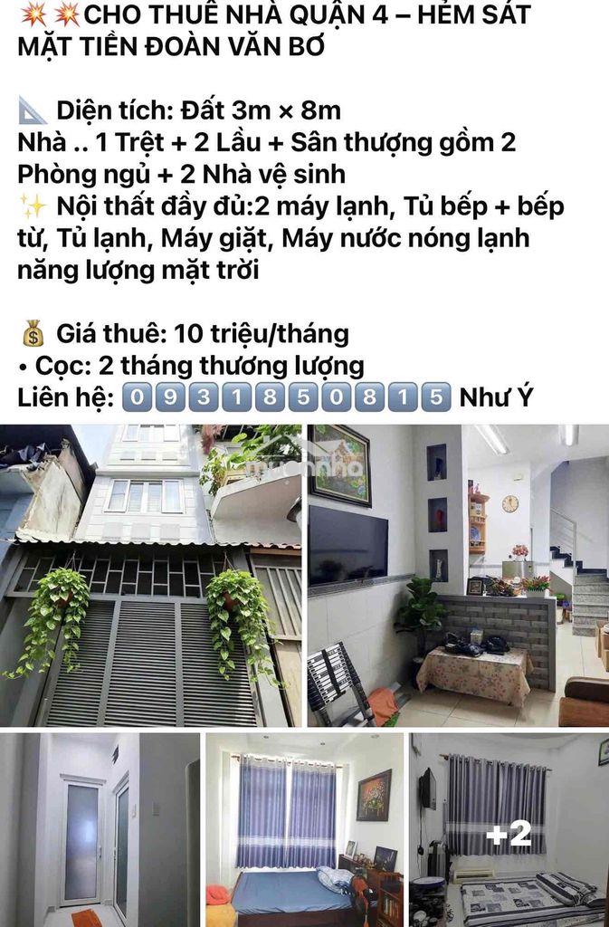 Lcho thuê nhà nguyên căn q4 có đủ mọi giá - Ảnh 2